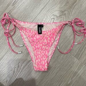 triangl swimwear pink lepoard print bikini bottom